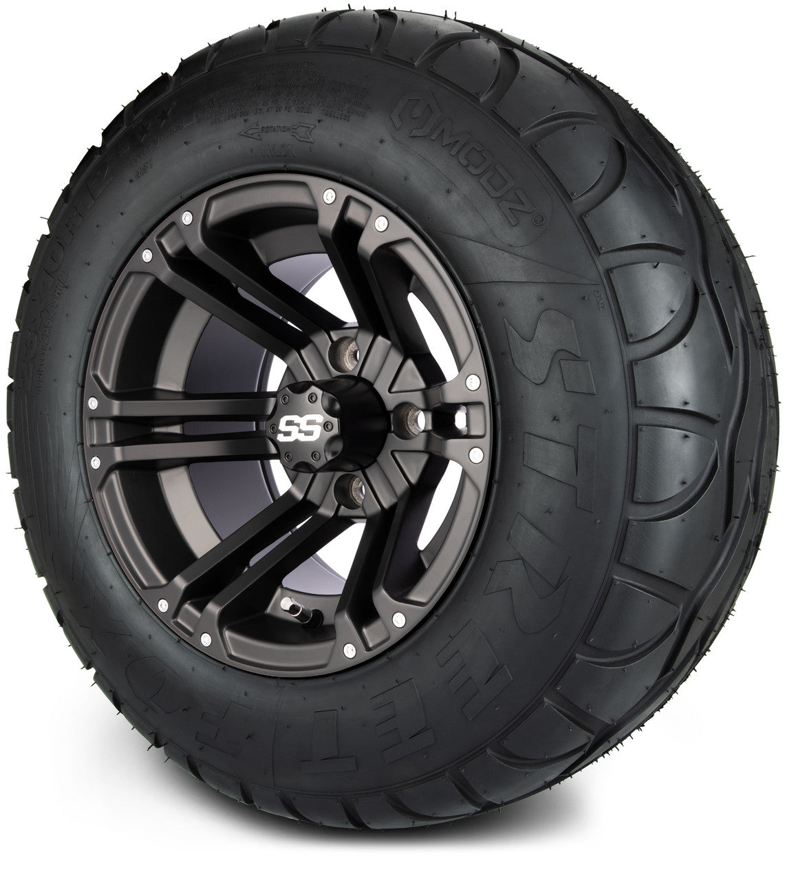 12" MODZ Enforcer Matte Black - Tire and Wheel Combo