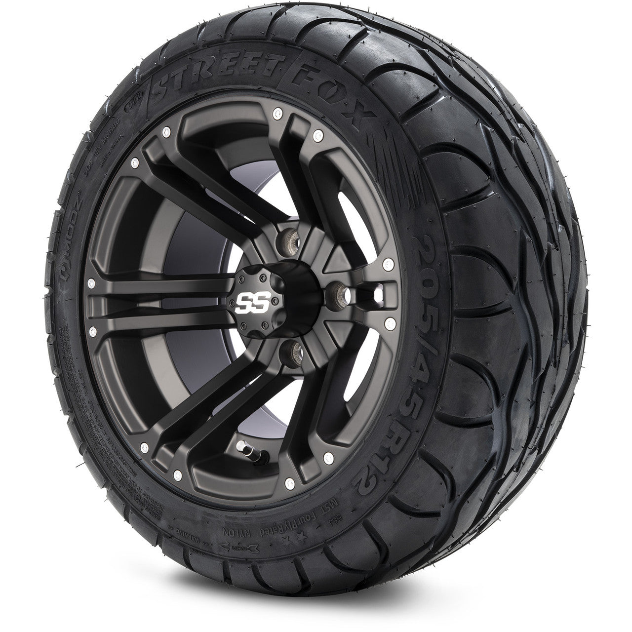 12" MODZ Enforcer Matte Black - Tire and Wheel Combo