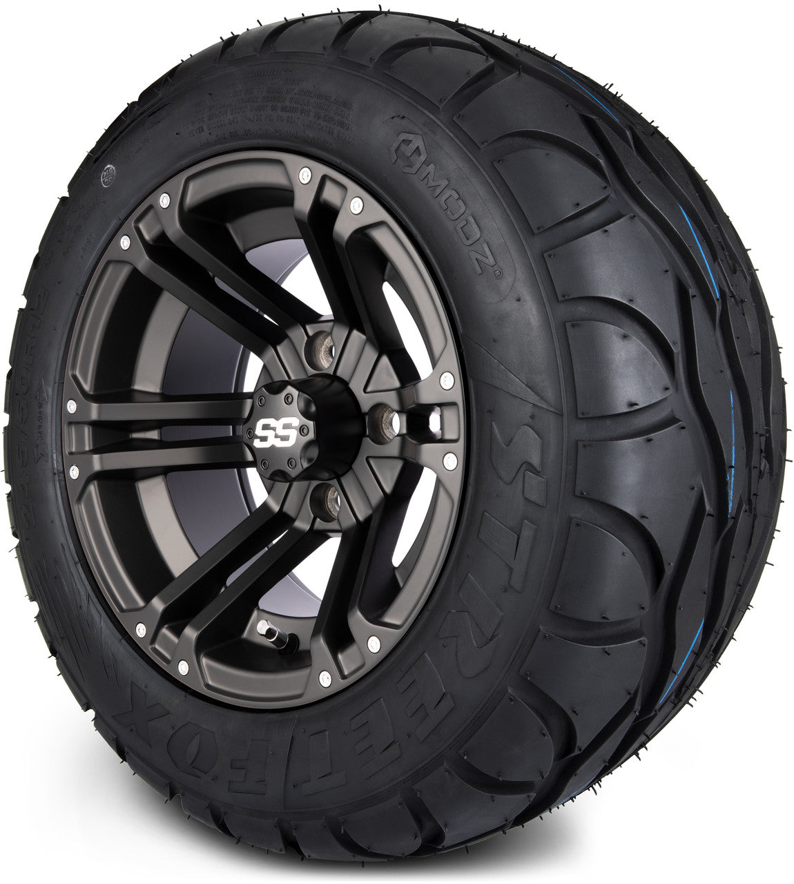12" MODZ Enforcer Matte Black - Tire and Wheel Combo