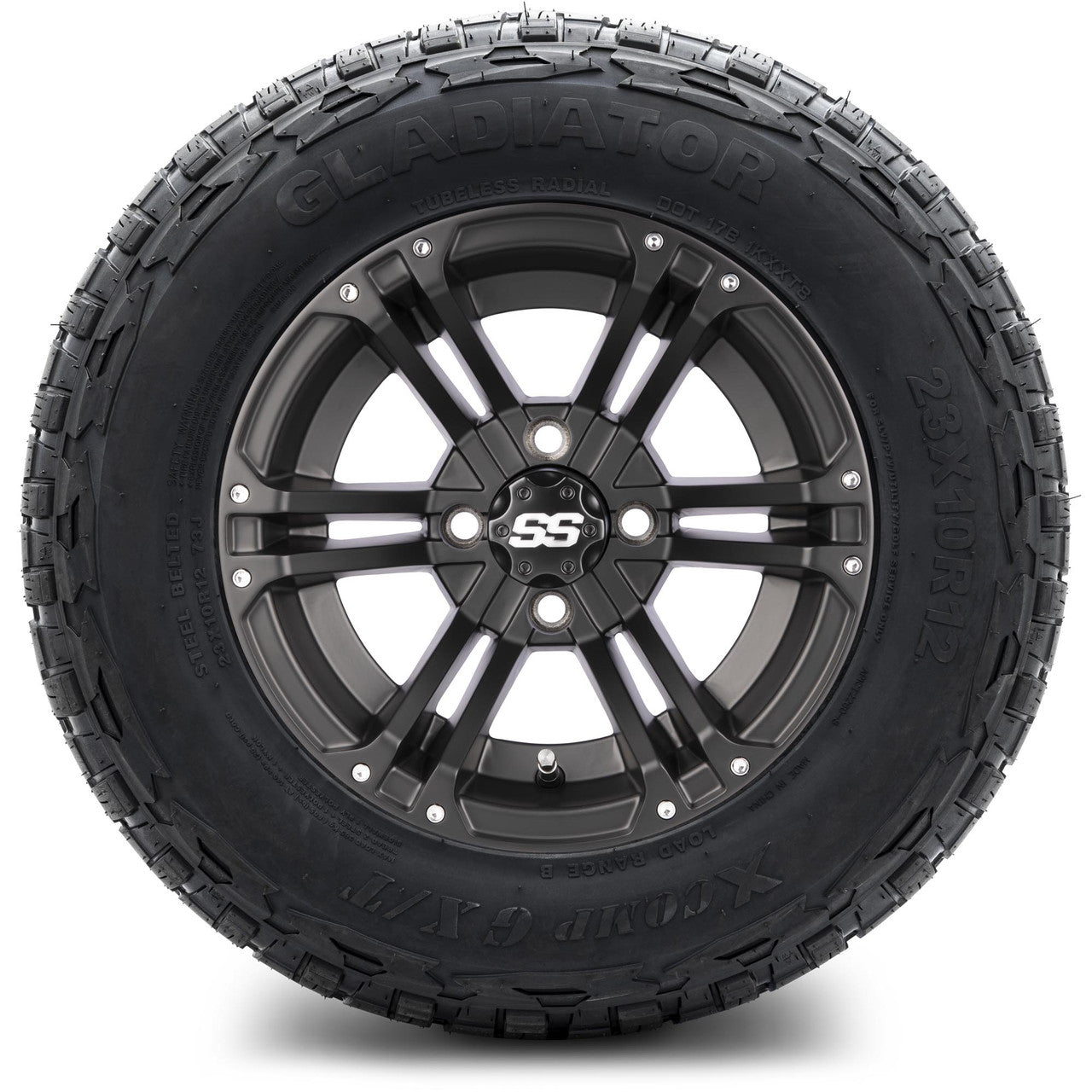 12" MODZ Enforcer Matte Black - Tire and Wheel Combo