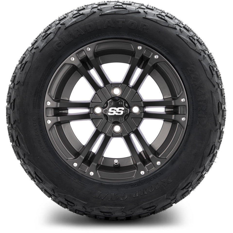 12" MODZ Enforcer Matte Black - Tire and Wheel Combo