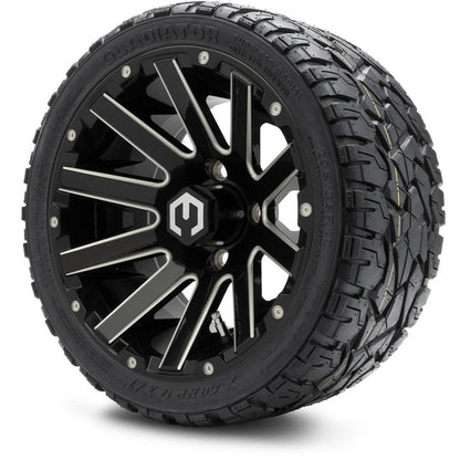 12" MODZ Mauler Glossy Black - Tire and Wheel Combo