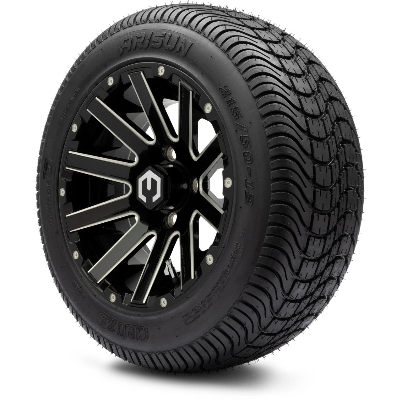 12" MODZ Mauler Glossy Black - Tire and Wheel Combo