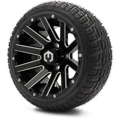 12" MODZ Mauler Glossy Black - Tire and Wheel Combo