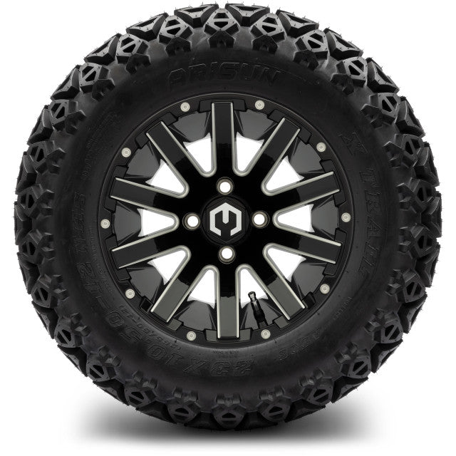 12" MODZ Mauler Glossy Black - Tire and Wheel Combo
