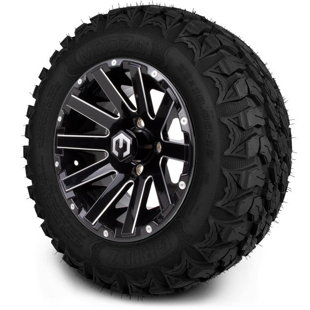 12" MODZ Mauler Glossy Black - Tire and Wheel Combo
