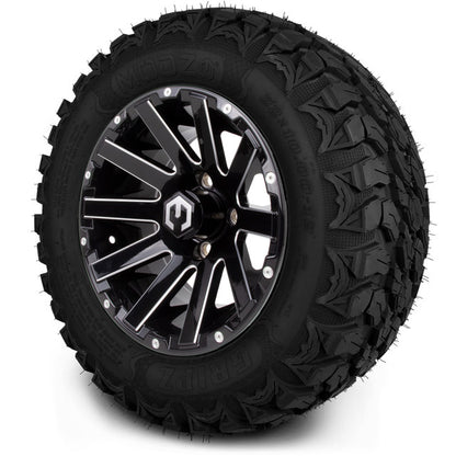 12" MODZ Mauler Glossy Black - Tire and Wheel Combo
