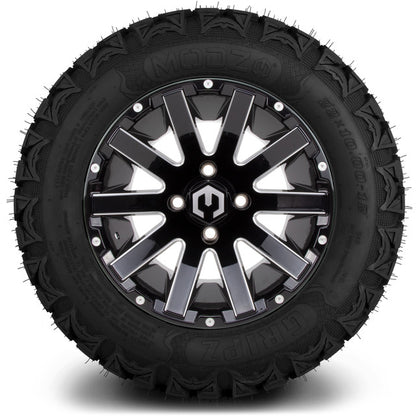 12" MODZ Mauler Glossy Black - Tire and Wheel Combo