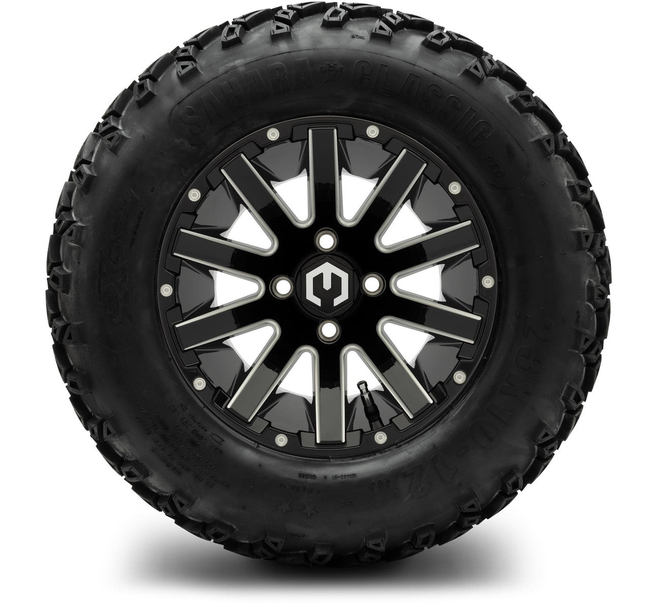 12" MODZ Mauler Glossy Black - Tire and Wheel Combo