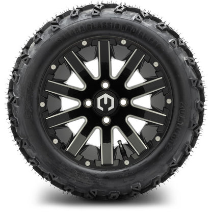 12" MODZ Mauler Glossy Black - Tire and Wheel Combo