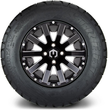 12" MODZ Mauler Glossy Black - Tire and Wheel Combo