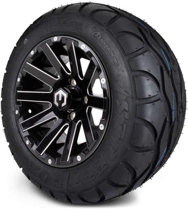 12" MODZ Mauler Glossy Black - Tire and Wheel Combo