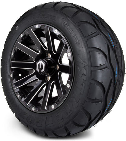 12" MODZ Mauler Glossy Black - Tire and Wheel Combo