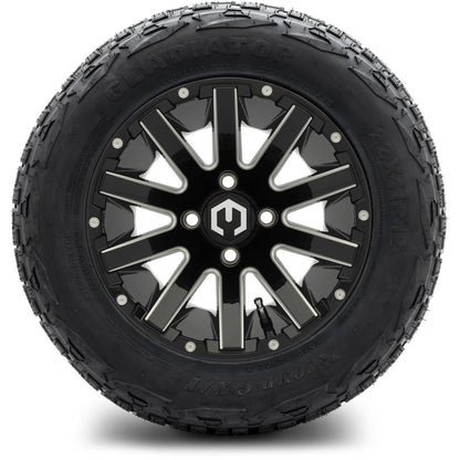 12" MODZ Mauler Glossy Black - Tire and Wheel Combo