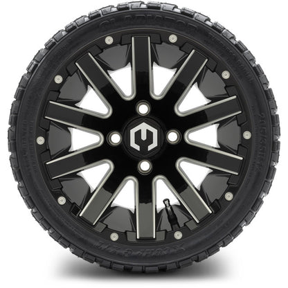 12" MODZ Mauler Glossy Black - Tire and Wheel Combo