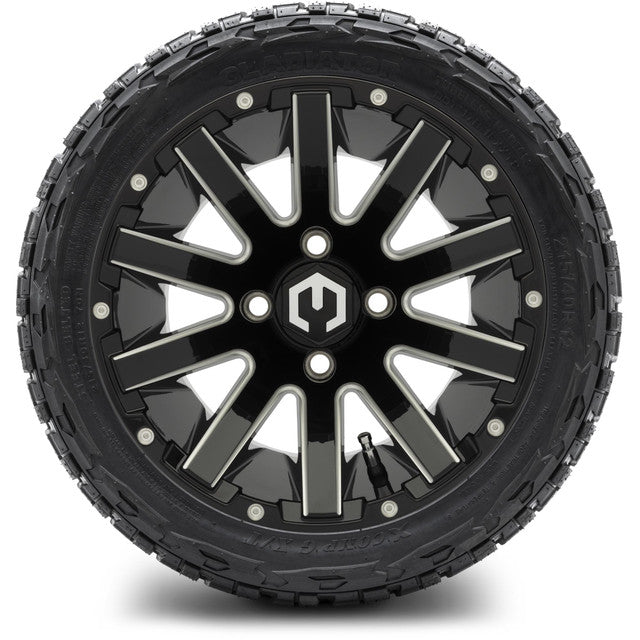 12" MODZ Mauler Glossy Black - Tire and Wheel Combo
