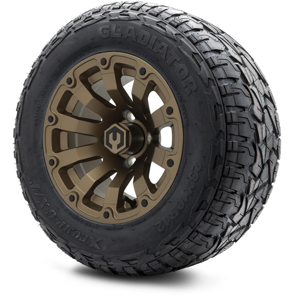 12" MODZ Bomber Matte Bronze - Tire and Wheel Combo