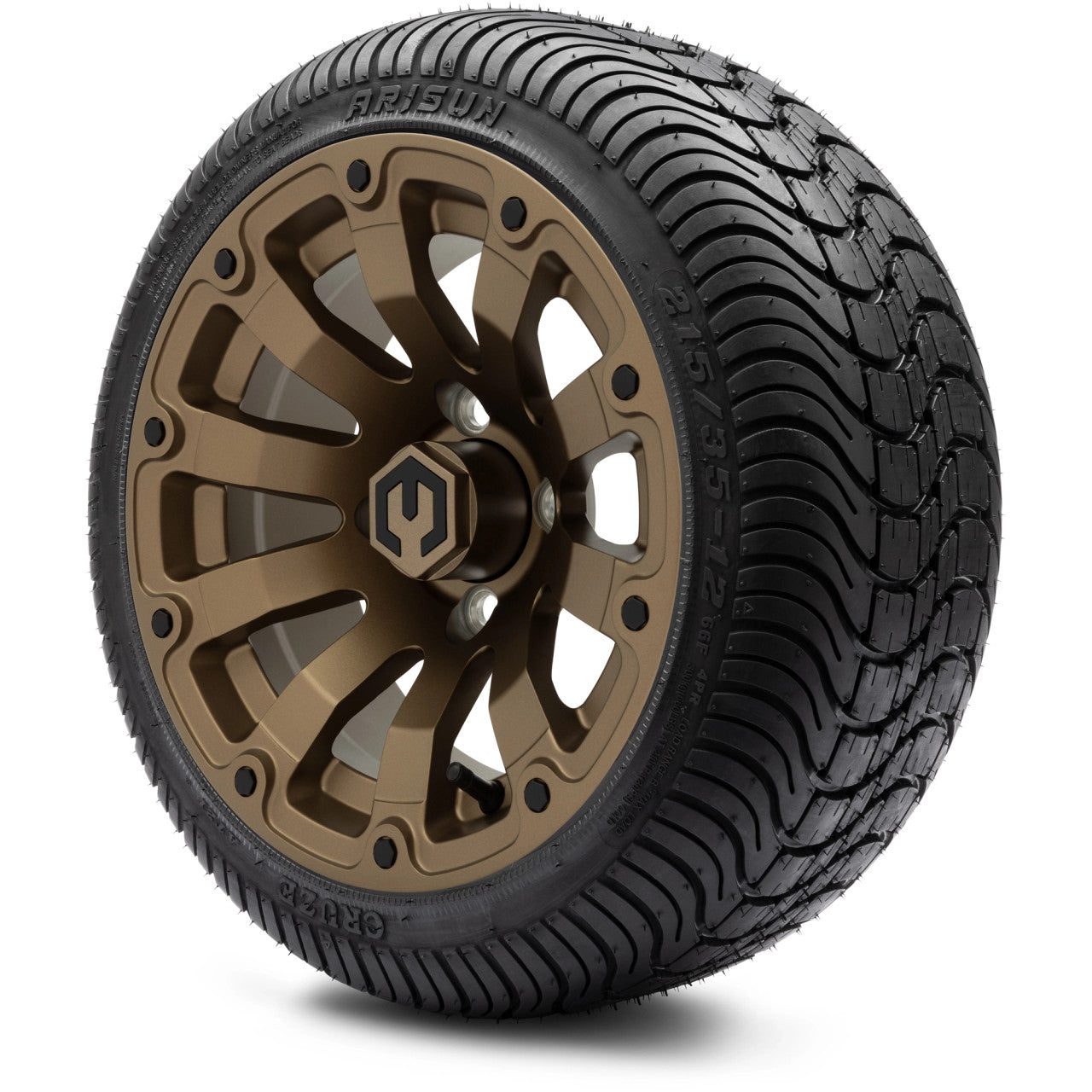 12" MODZ Bomber Matte Bronze - Tire and Wheel Combo