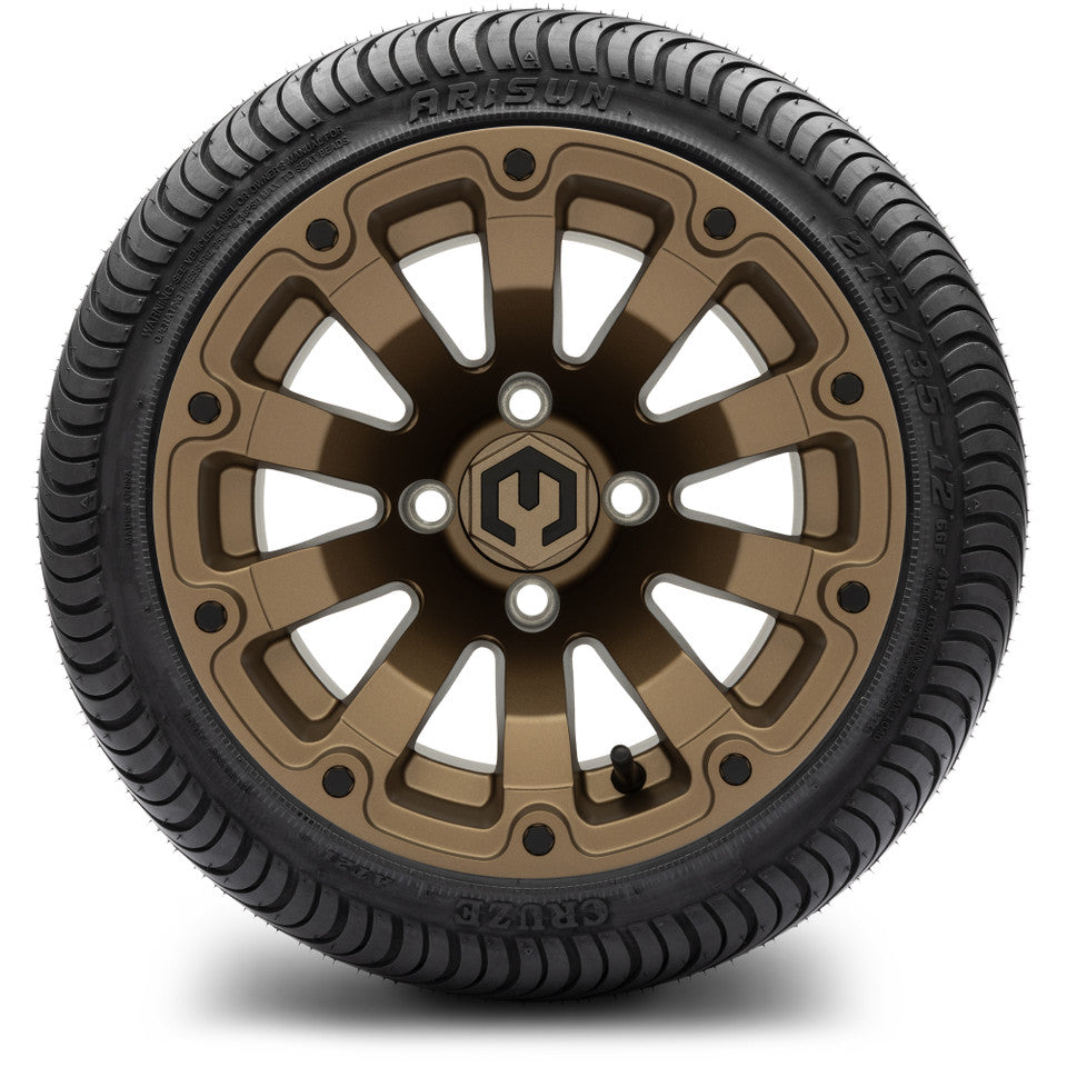 12" MODZ Bomber Matte Bronze - Tire and Wheel Combo