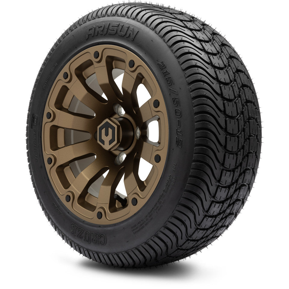 12" MODZ Bomber Matte Bronze - Tire and Wheel Combo