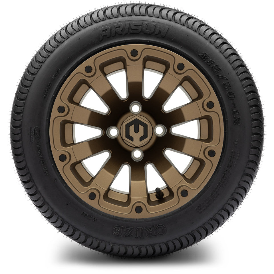 12" MODZ Bomber Matte Bronze - Tire and Wheel Combo