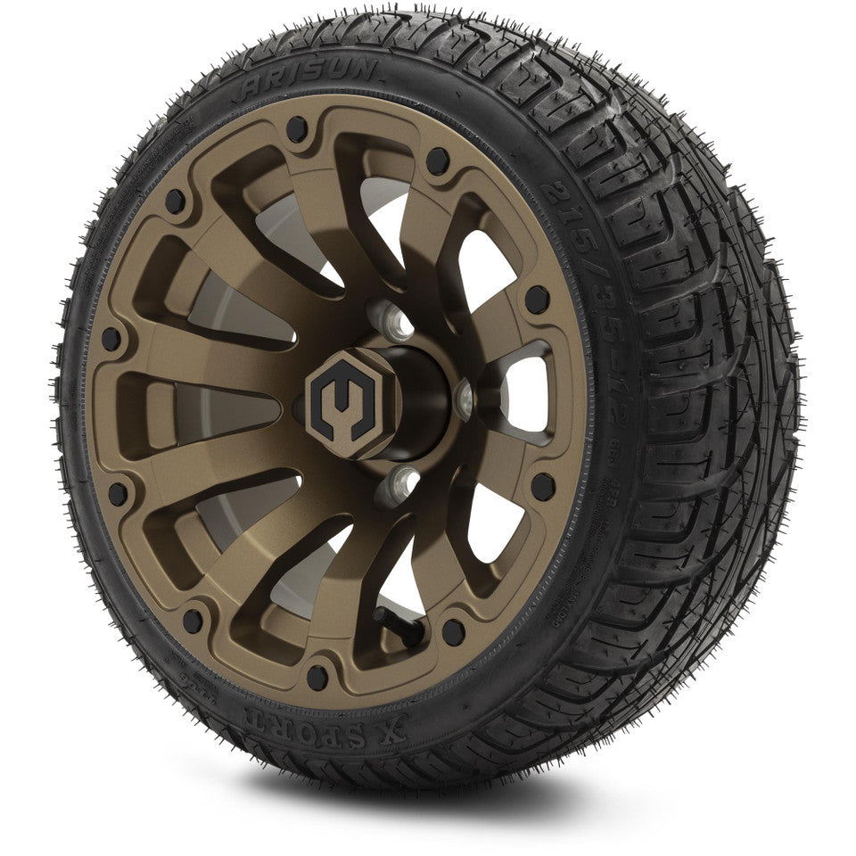 12" MODZ Bomber Matte Bronze - Tire and Wheel Combo