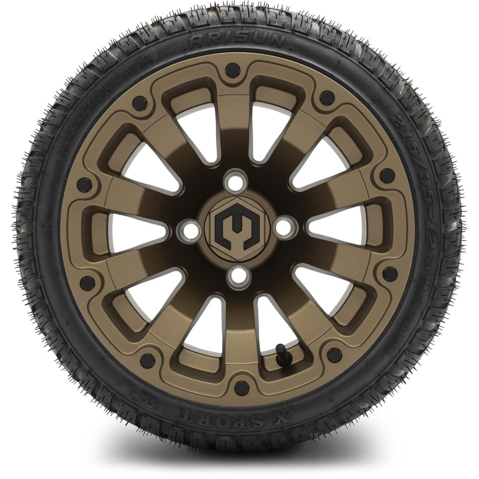 12" MODZ Bomber Matte Bronze - Tire and Wheel Combo