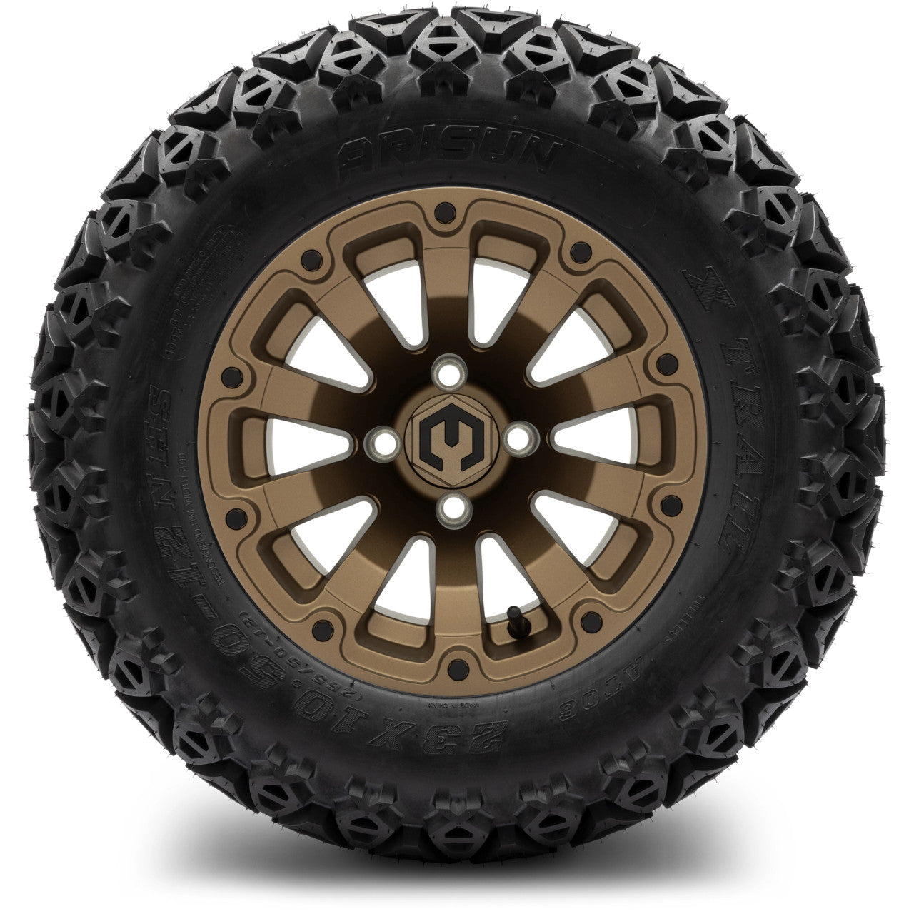 12" MODZ Bomber Matte Bronze - Tire and Wheel Combo