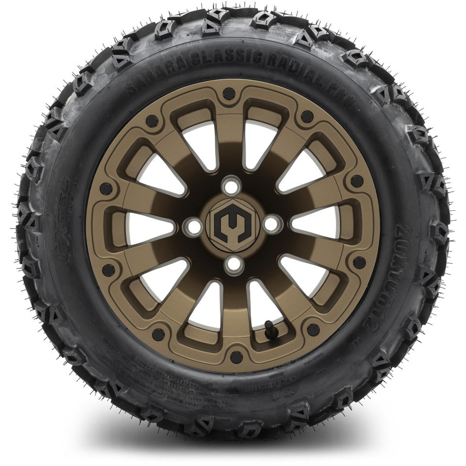 12" MODZ Bomber Matte Bronze - Tire and Wheel Combo