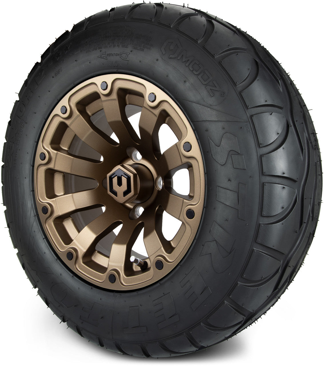 12" MODZ Bomber Matte Bronze - Tire and Wheel Combo