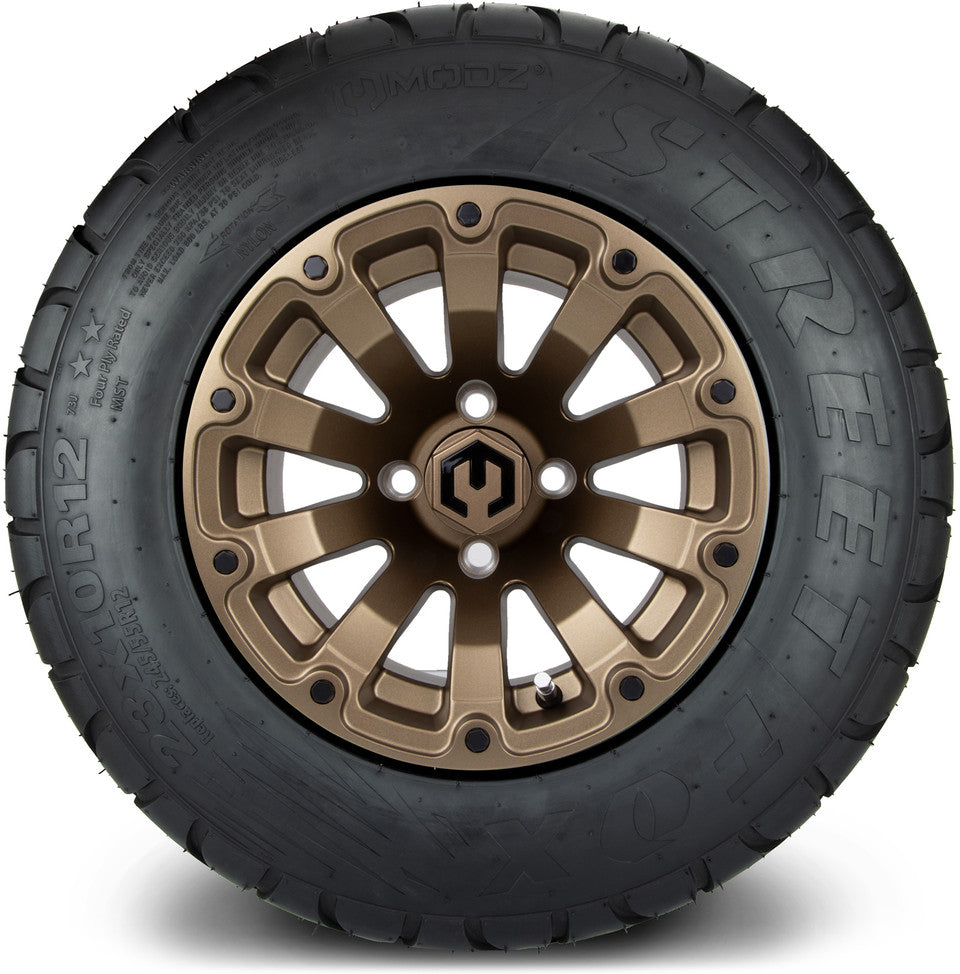 12" MODZ Bomber Matte Bronze - Tire and Wheel Combo