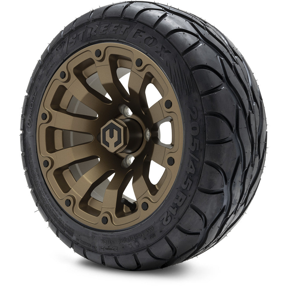 12" MODZ Bomber Matte Bronze - Tire and Wheel Combo