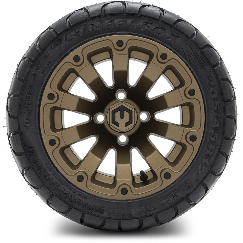 12" MODZ Bomber Matte Bronze - Tire and Wheel Combo