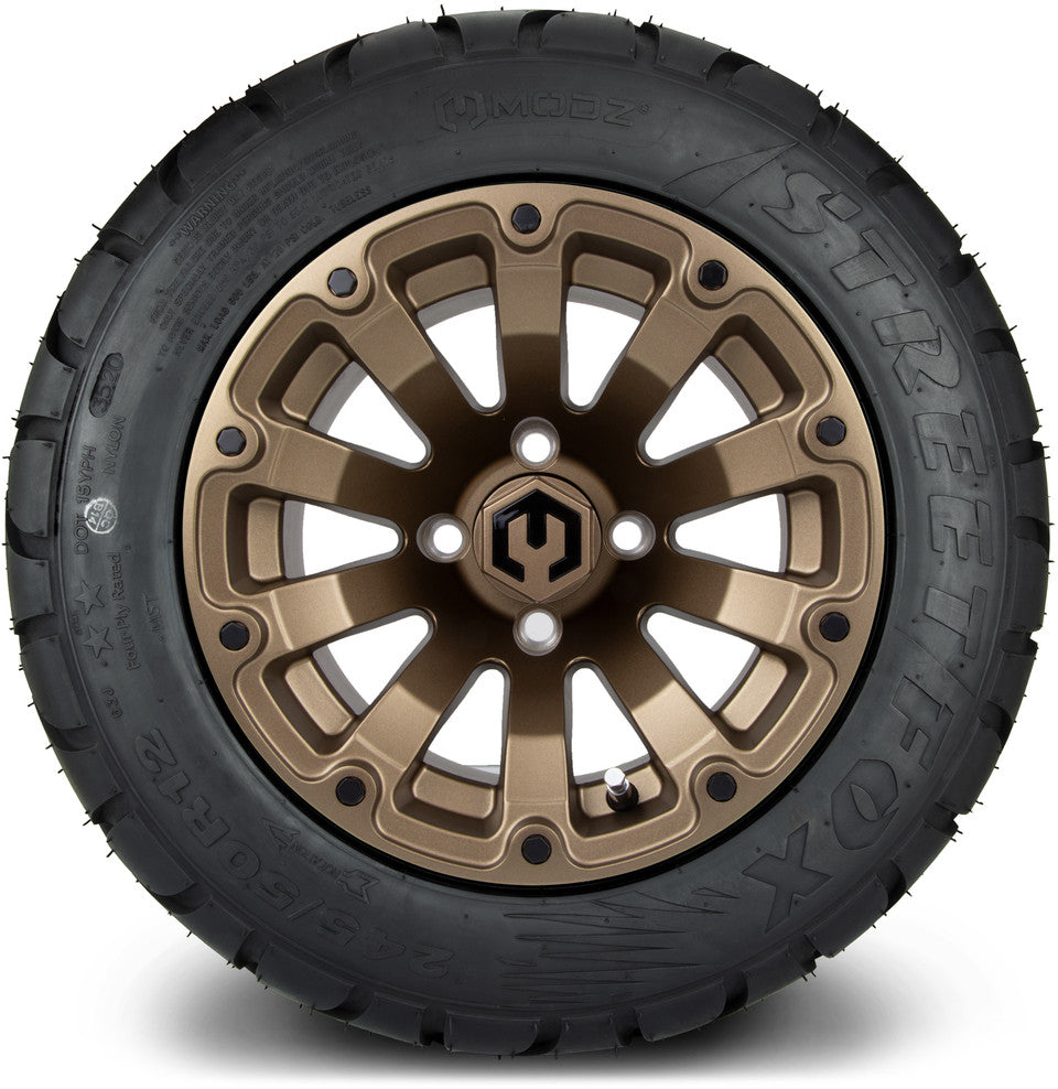 12" MODZ Bomber Matte Bronze - Tire and Wheel Combo