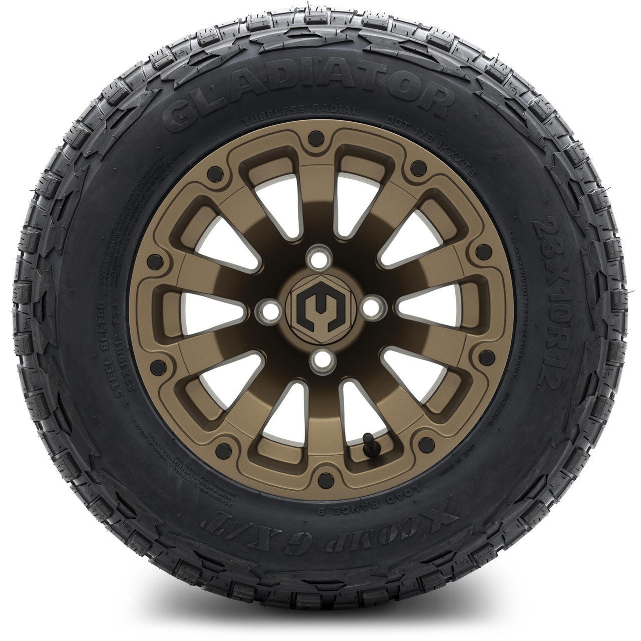 12" MODZ Bomber Matte Bronze - Tire and Wheel Combo