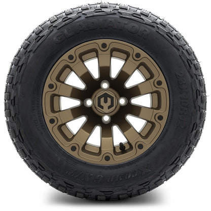 12" MODZ Bomber Matte Bronze - Tire and Wheel Combo