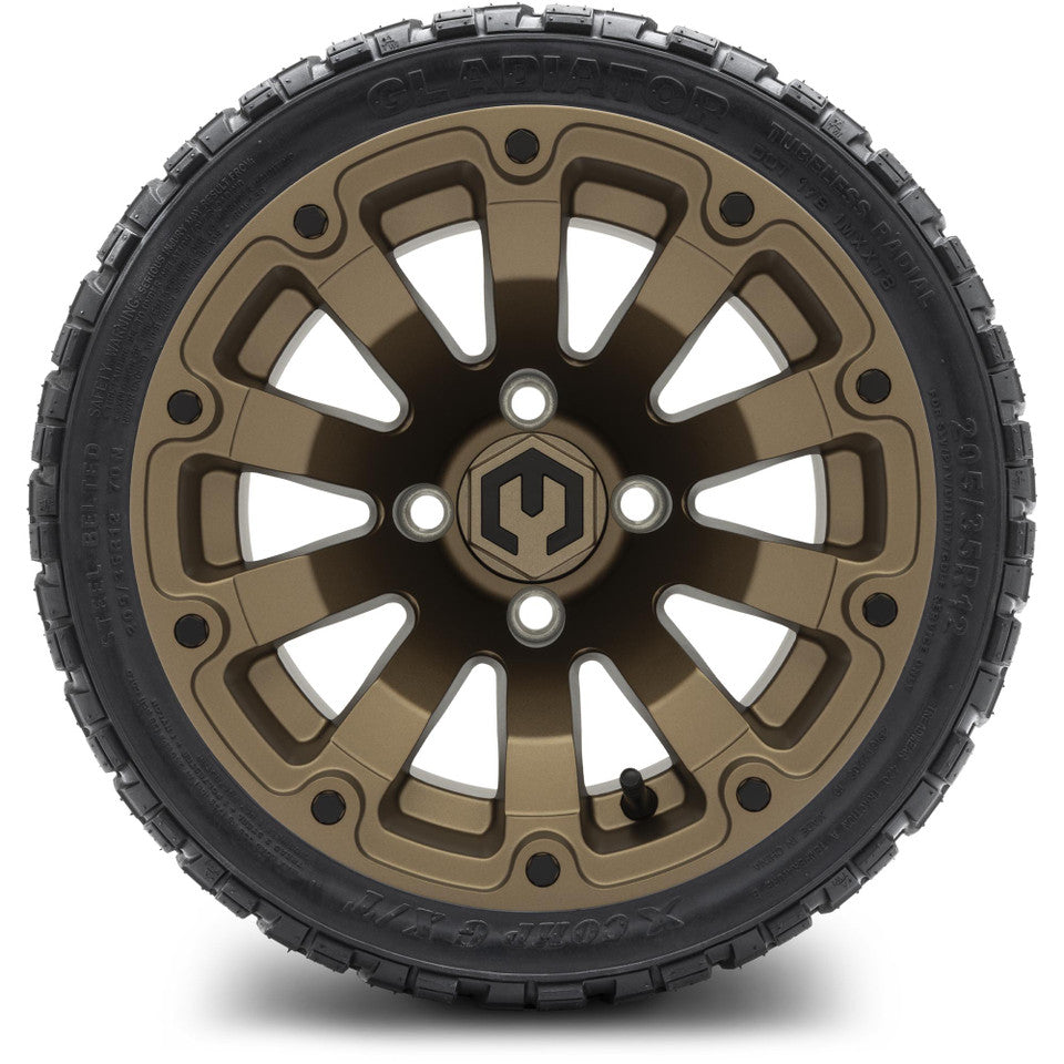 12" MODZ Bomber Matte Bronze - Tire and Wheel Combo