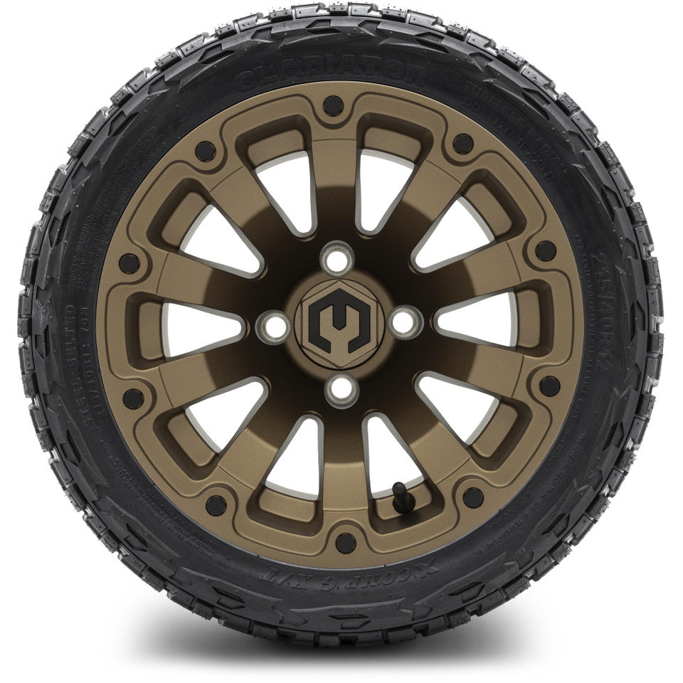 12" MODZ Bomber Matte Bronze - Tire and Wheel Combo