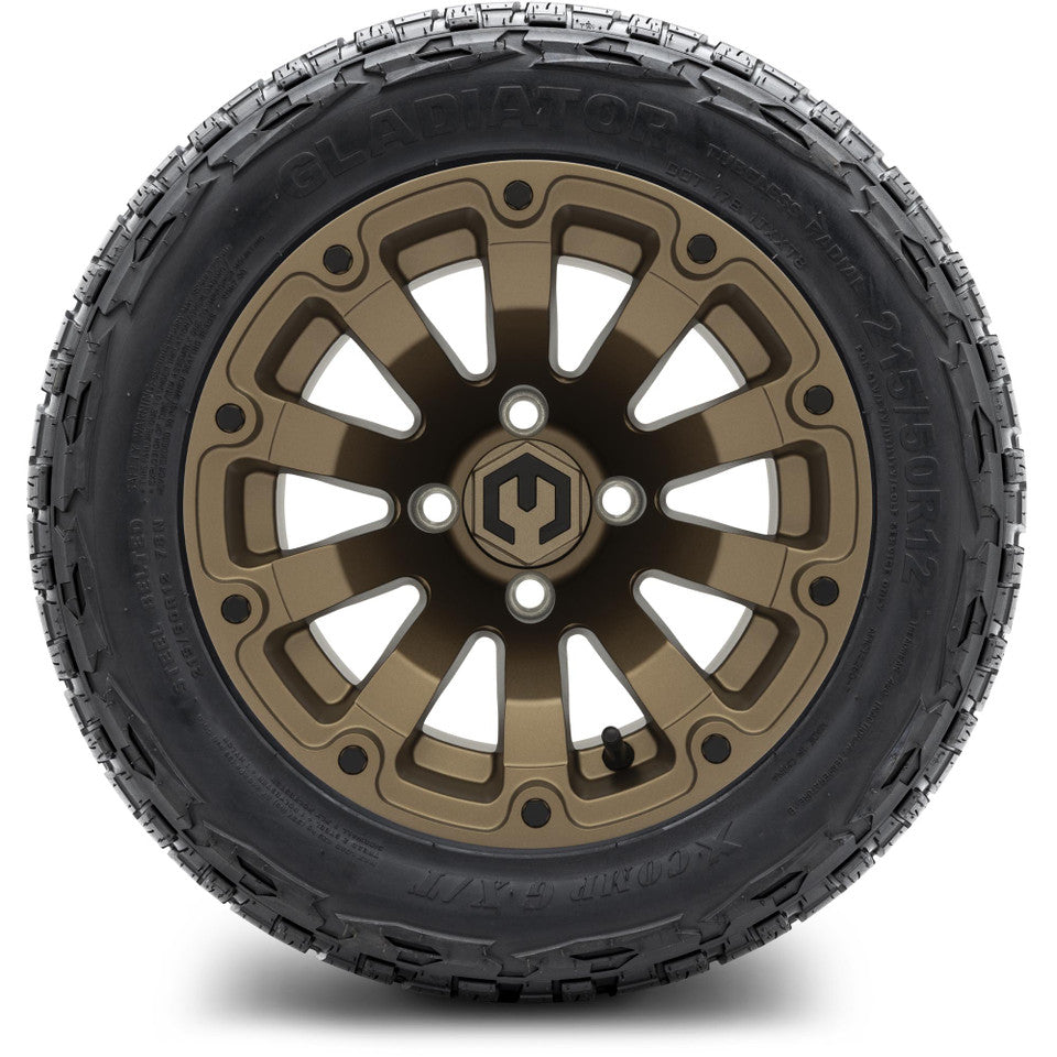 12" MODZ Bomber Matte Bronze - Tire and Wheel Combo