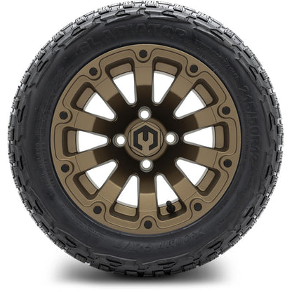 12" MODZ Bomber Matte Bronze - Tire and Wheel Combo
