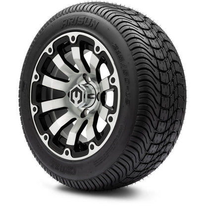 12" MODZ Bomber Machined Black - Tire and Wheel Combo