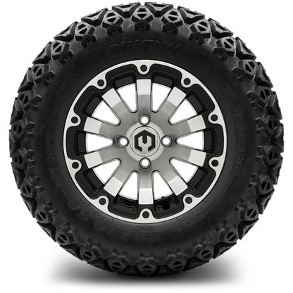 12" MODZ Bomber Machined Black - Tire and Wheel Combo