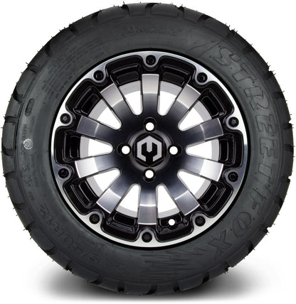 12" MODZ Bomber Machined Black - Tire and Wheel Combo