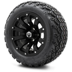 12" MODZ Bomber Matte Black - Tire and Wheel Combo