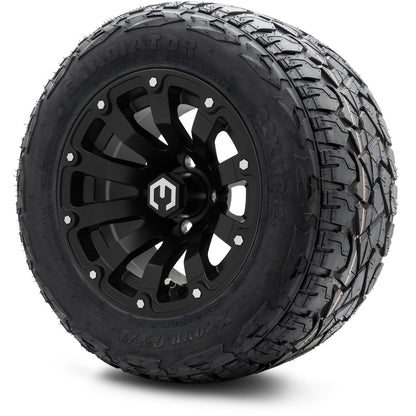 12" MODZ Bomber Matte Black - Tire and Wheel Combo