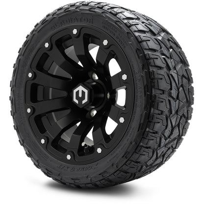 12" MODZ Bomber Matte Black - Tire and Wheel Combo