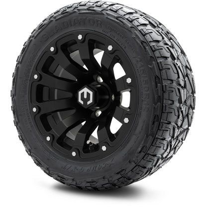 12" MODZ Bomber Matte Black - Tire and Wheel Combo