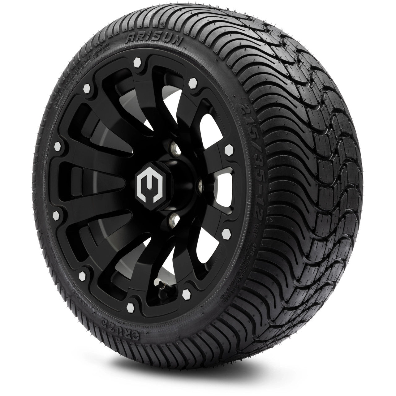 12" MODZ Bomber Matte Black - Tire and Wheel Combo