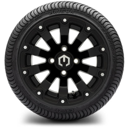 12" MODZ Bomber Matte Black - Tire and Wheel Combo