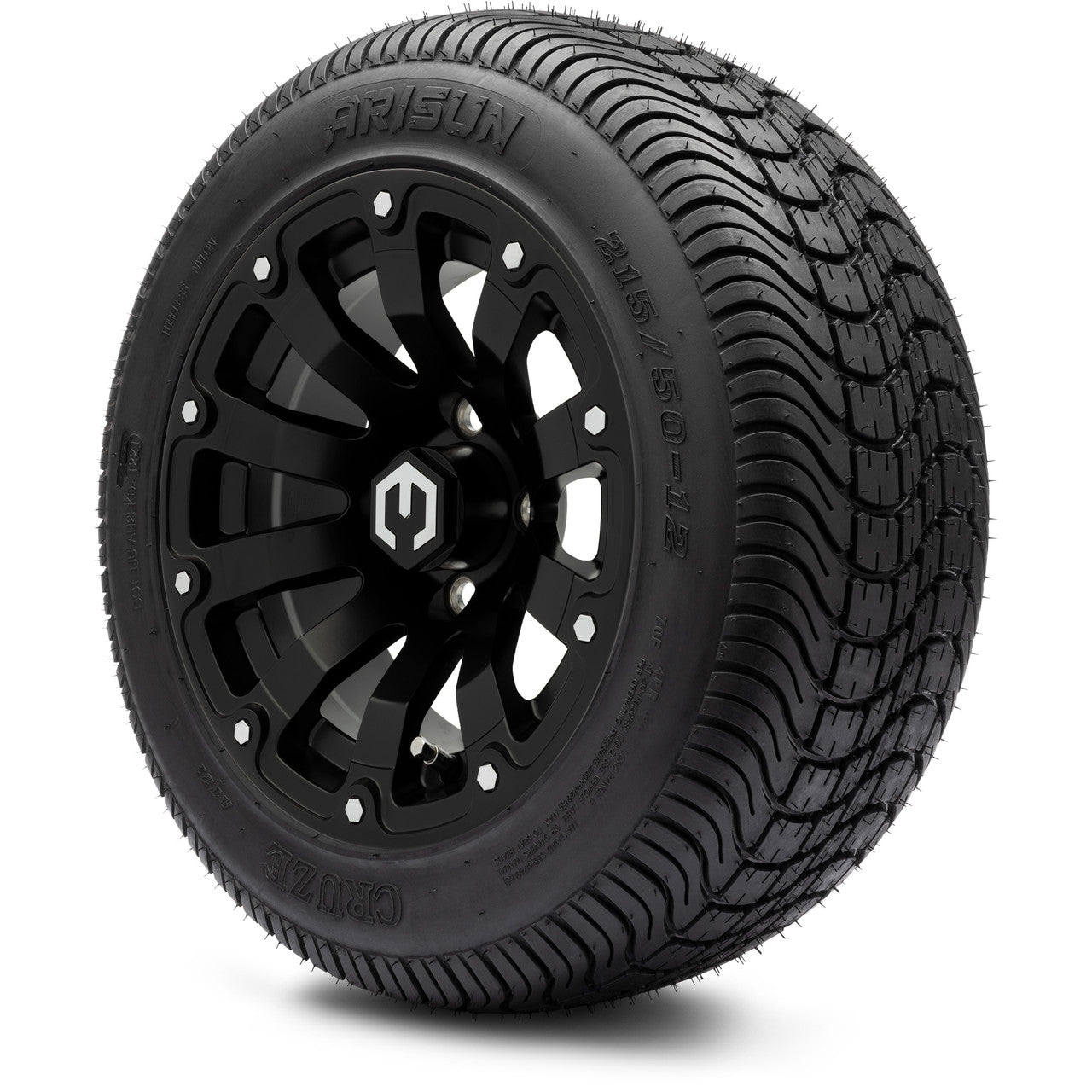 12" MODZ Bomber Matte Black - Tire and Wheel Combo